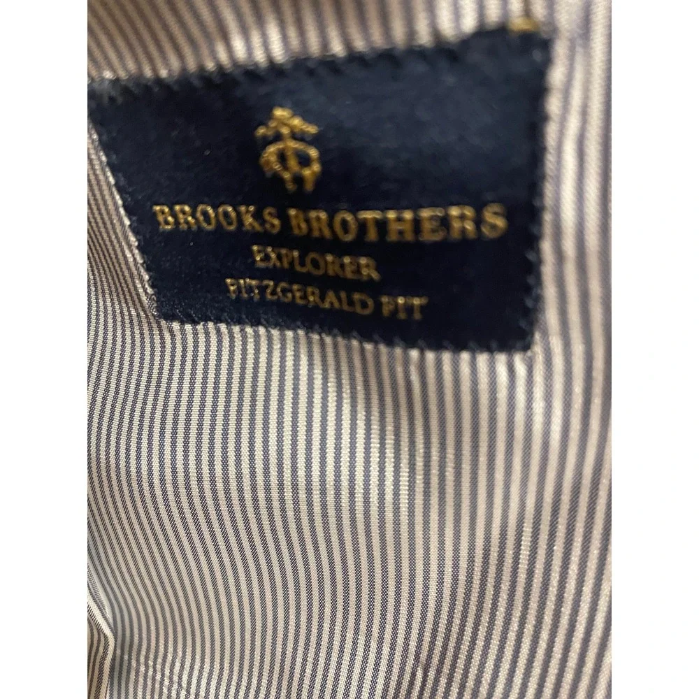 BROOKS BROTHERS EXPLORER CLASSIC WOOL-BLEND BLAZER fitzgerald fit 40R